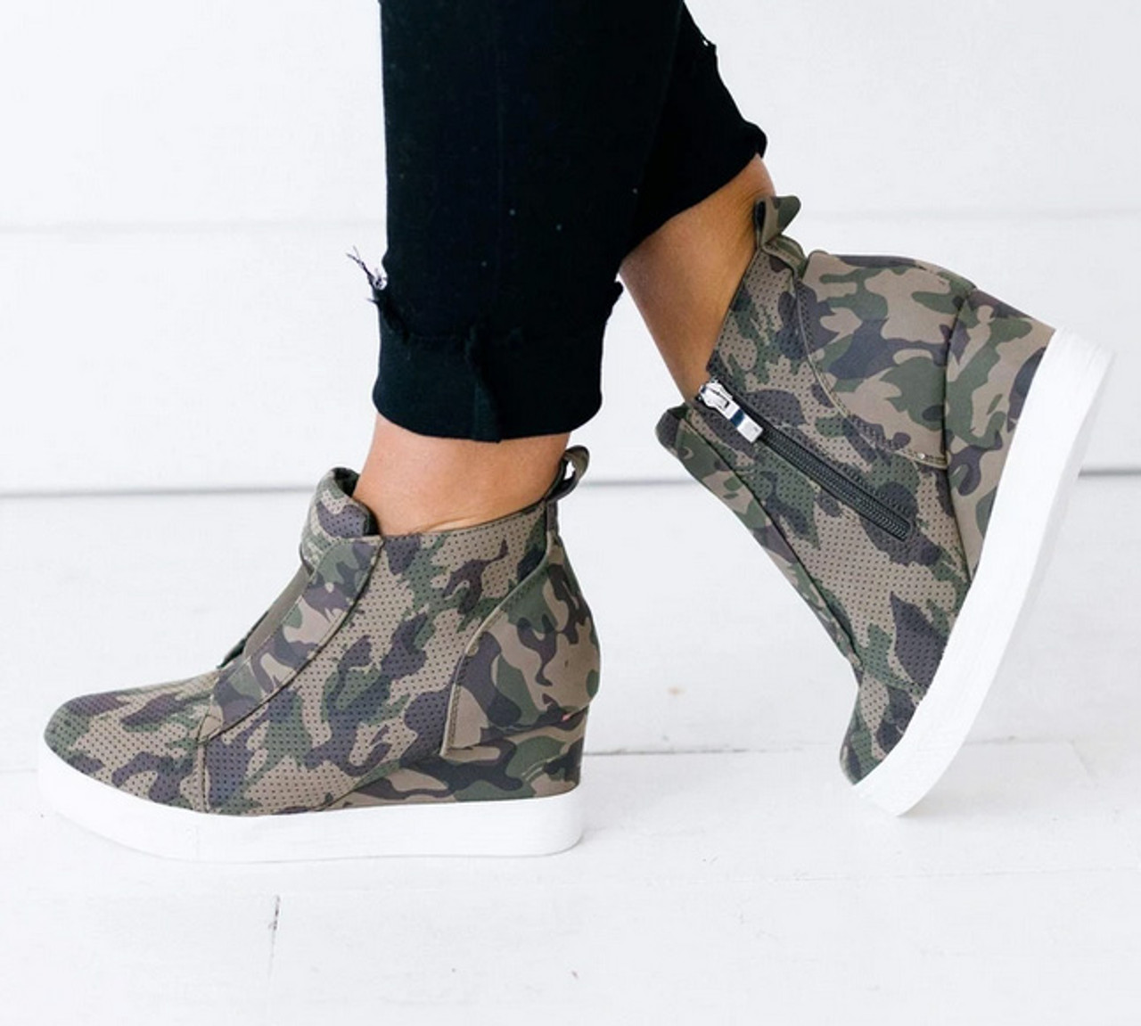 Women's Camouflage Canvas Shoes Casual Round Toe Lace Low - Temu